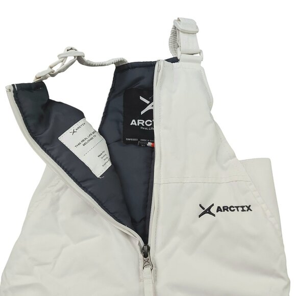 Arctix A6 Snow Bibs Baby 18 Months White Front Zip Insulated Winter Outdoor - Picture 3 of 12